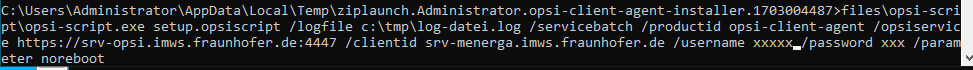 opsi-script-Befehlszeile
